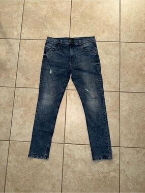 Steve Madden Jeans Vintage Slim Straight Light/Dark Blue Pants Jeans